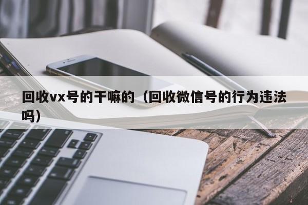 回收vx号的干嘛的（回收微信号的行为违法吗）