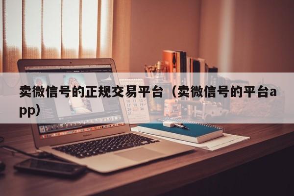 卖微信号的正规交易平台（卖微信号的平台app）