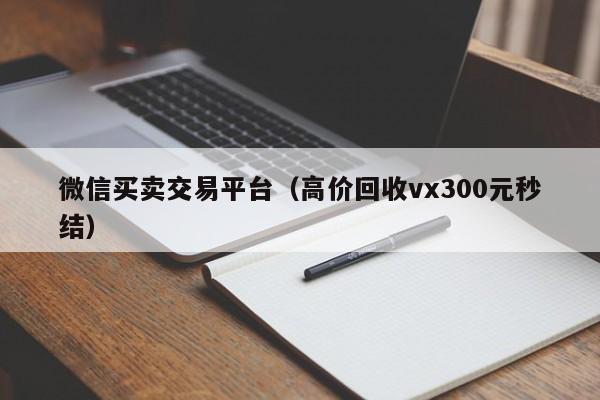 微信买卖交易平台（高价回收vx300元秒结）